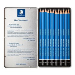 Staedtler - Staedtler Mars Lumograph Dereceli Kalem Seti 12li (1)