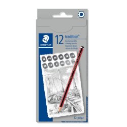 Staedtler - Staedtler Mars Lumograph Tradition Dereceli Kalem Seti 12li 