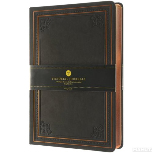 Victoria Journals Vintage Old Book Defter Düz 14x20cm 128 Sayfa Mat Siyah 123-9108