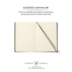 Victoria Journals Vintage Old Book Defter Düz 14x20cm 128 Sayfa Mat Siyah 123-9108 - Thumbnail