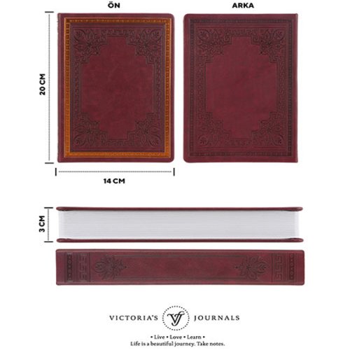 Victorias Journals Vintage Old Book Sketch 14x20cm 110g