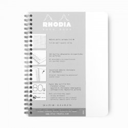 Rhodia Note Book Kareli Spiralli Defter Beyaz A5 - Thumbnail