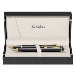 Scrikss - Scrikss 35 Dolma Kalem - Tükenmez Kalem Seti Mat Siyah Altın (1)