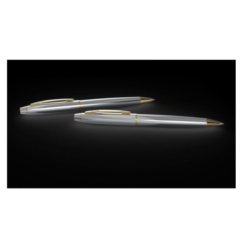 Scrikss 35 Tükenmez Kalem Gold Krom