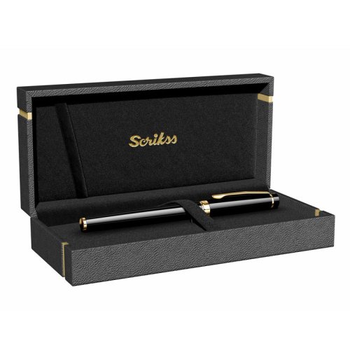 Scrikss Honour 38 Dolma Kalem F Uç Siyah Altın