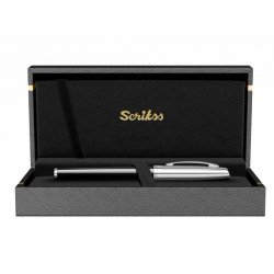 Scrikss - Scrikss 39 Dolma Kalem Siyah Krom Lüx Kutuda