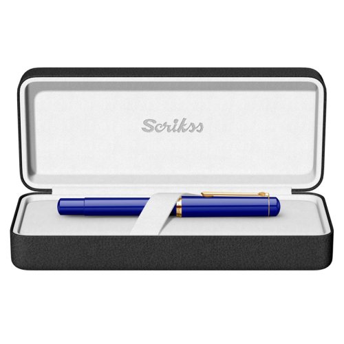 Scrikss 419 Dolma Kalem M Uç Saks Mavi