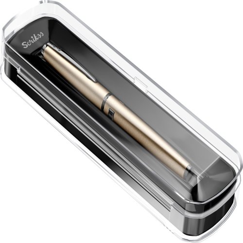 Scrikss Metropolis 78MS Dolma Kalem M Uç Saten Gri Kristal Kutu