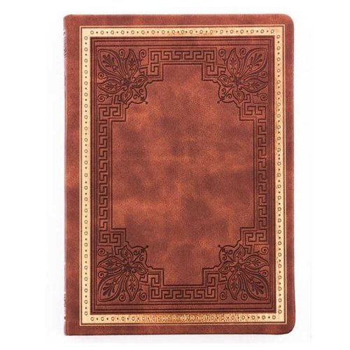 Victorias Journals Vintage Old Book Sketch Kahverengi