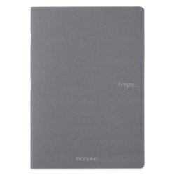 Fabriano - Fabriano EcoQua Staplebound Notebook Gri Blank 90g A4