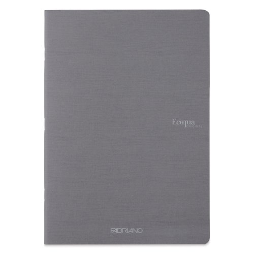 Fabriano EcoQua Staplebound Notebook Gri Blank 90g A4