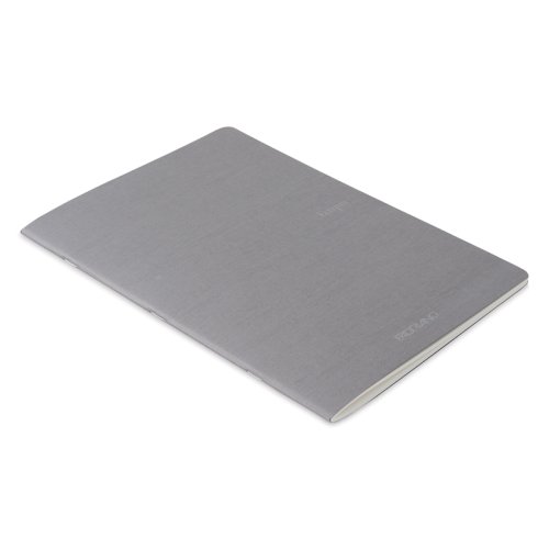 Fabriano EcoQua Staplebound Notebook Gri Blank 90g A4