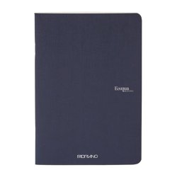 Fabriano - Fabriano EcoQua Staplebound Notebook Navy Blue Blank 90g A4