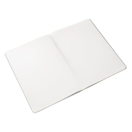 Fabriano EcoQua Staplebound Notebook Navy Blue Blank 90g A4