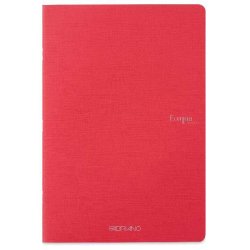Fabriano - Fabriano EcoQua Staplebound Notebook Red Blank 90g A4