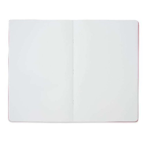 Fabriano EcoQua Staplebound Notebook Red Blank 90g A4