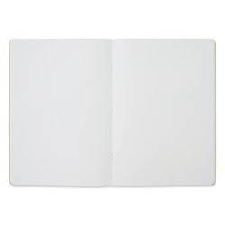 Fabriano - Fabriano EcoQua Staplebound Notebook Yeşil Blank 90g A4