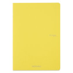Fabriano - Fabriano EcoQua Staplebound Notebook Sarı 90g A4