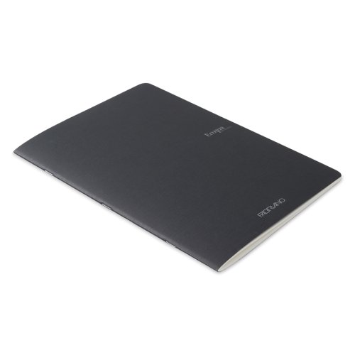 Fabriano EcoQua Staplebound Notebook Siyah Blank 90g A4