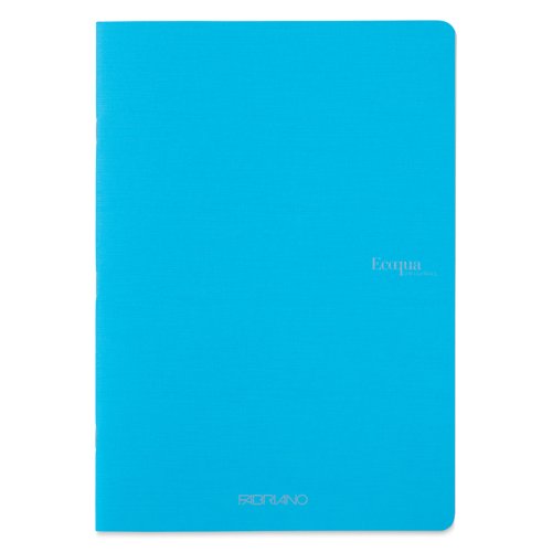 Fabriano EcoQua Staplebound Notebook Turkuaz Blank 90g A4