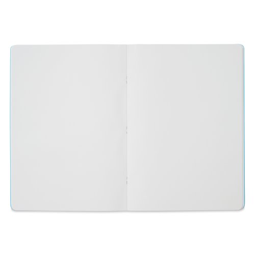 Fabriano EcoQua Staplebound Notebook Turkuaz Blank 90g A4