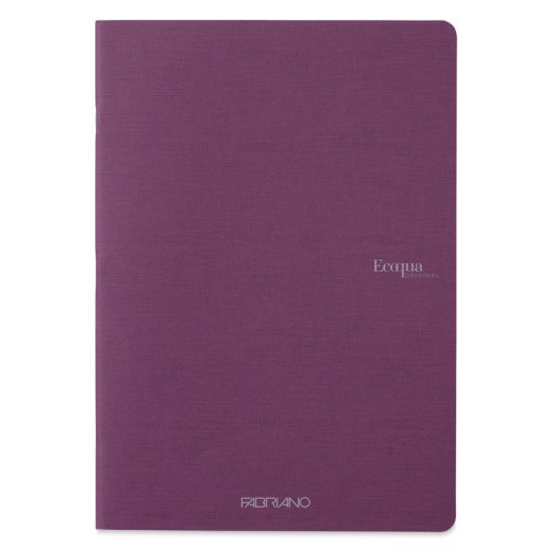 Fabriano EcoQua Staplebound Notebook Mor Blank 90g A4