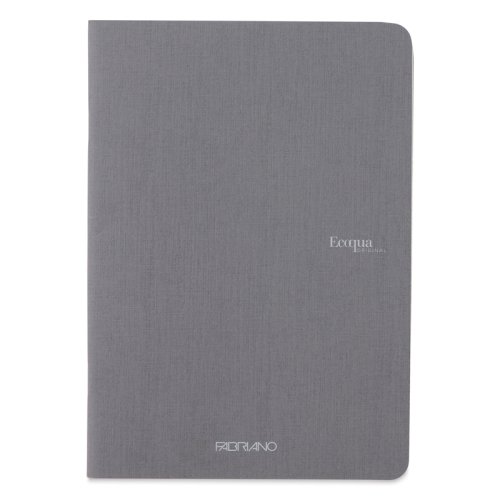 Fabriano EcoQua Staplebound Notebook Gri Blank 90g A5
