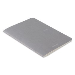 Fabriano EcoQua Staplebound Notebook Gri Blank 90g A5 - Thumbnail
