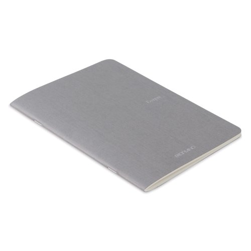 Fabriano EcoQua Staplebound Notebook Gri Blank 90g A5