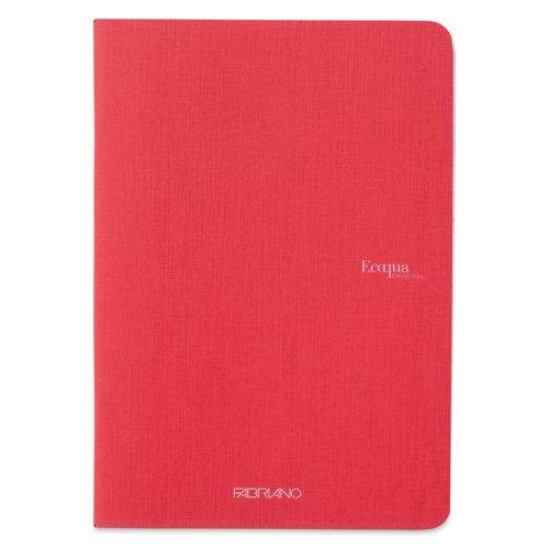 Fabriano EcoQua Staplebound Notebook Kırmızı Blank 90g A5