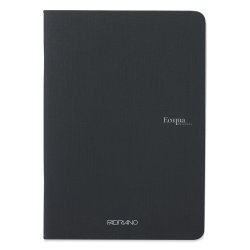 Fabriano - Fabriano EcoQua Staplebound Notebook Black Blank 90g A5