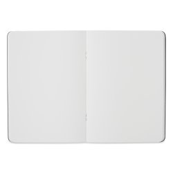 Fabriano EcoQua Staplebound Notebook Black Blank 90g A5 - Thumbnail
