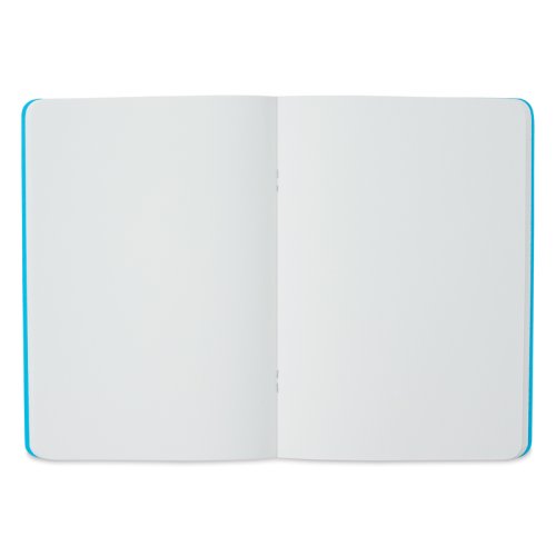 Fabriano EcoQua Staplebound Notebook Turkuaz Blank 90g A5