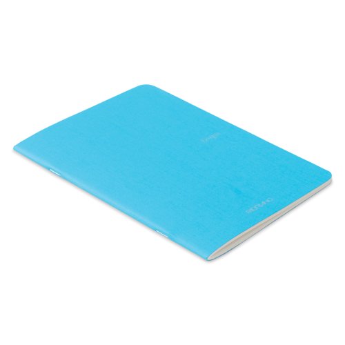 Fabriano EcoQua Staplebound Notebook Turkuaz Blank 90g A5