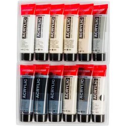 Amsterdam - Amsterdam Akrilik Boya Seti Set Greys 12x20ml (1)