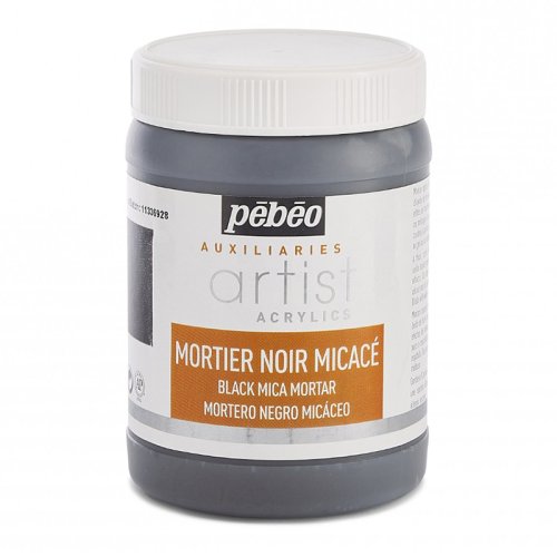 Pebeo Acrylic Black Mica Mortar Siyah Mika Harcı 250ml