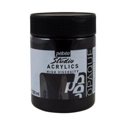 Pebeo - Pebeo Studio Akrilik Boya 500ml 73 Ivory Black Hue