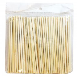 Anka Art - Ahşap Yuvarlak Çubuk 11,4cm 3,8mm Çap 60lı (1)