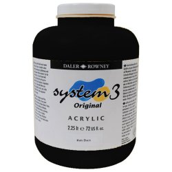 Daler Rowney - Daler Rowney System 3 Akrilik Boya 2500ml Mars Black