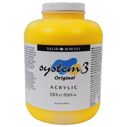 Daler Rowney - Daler Rowney System 3 Akrilik Boya 2500ml Process Yellow