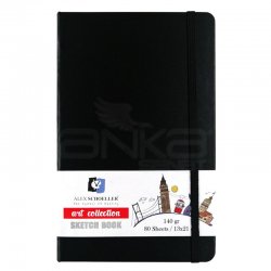 Alex Schoeller Art Collection Sert Kapak Çizim Defteri 140g 80 Yaprak 13x21cm - Thumbnail