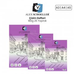Alex Schoeller - Alex Schoeller Çizim Defteri 180g 25 Yaprak