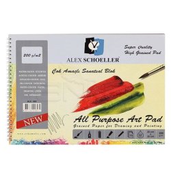 Alex Schoeller - Alex Schoeller Çok Amaçlı Sanatsal Blok 200g 15 Yaprak 25x35