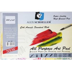Alex Schoeller - Alex Schoeller Çok Amaçlı Sanatsal Blok 200g 15 Yaprak 35x50