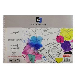Alex Schoeller - Alex Schoeller Ekstra Beyaz Resim Defteri 120g 40 Yaprak 35x50cm