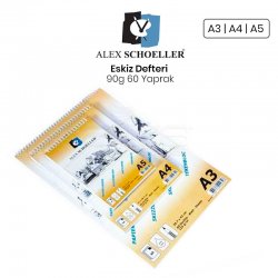 Alex Schoeller Eskiz Defteri 90g 60 Yaprak - Thumbnail