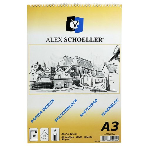 Alex Schoeller Eskiz Defteri 90g 60 Yaprak