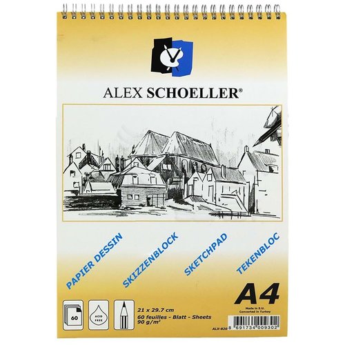 Alex Schoeller Eskiz Defteri 90g 60 Yaprak