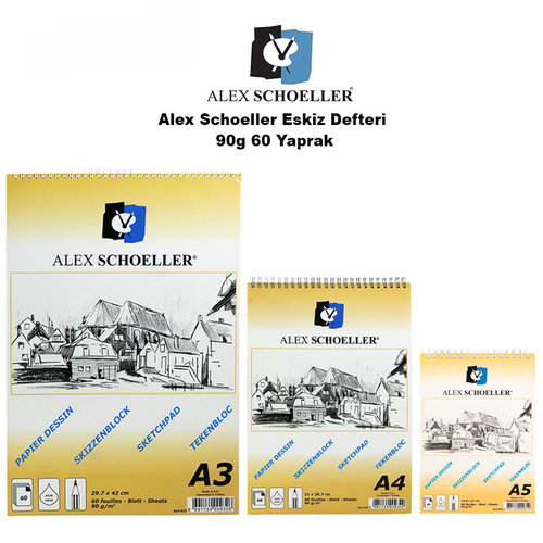 Alex Schoeller Eskiz Defteri 90g 60 Yaprak