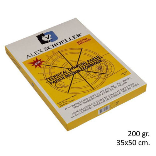 Alex Schoeller Teknik Çizim Kağıdı Damgalı 10lu 200g